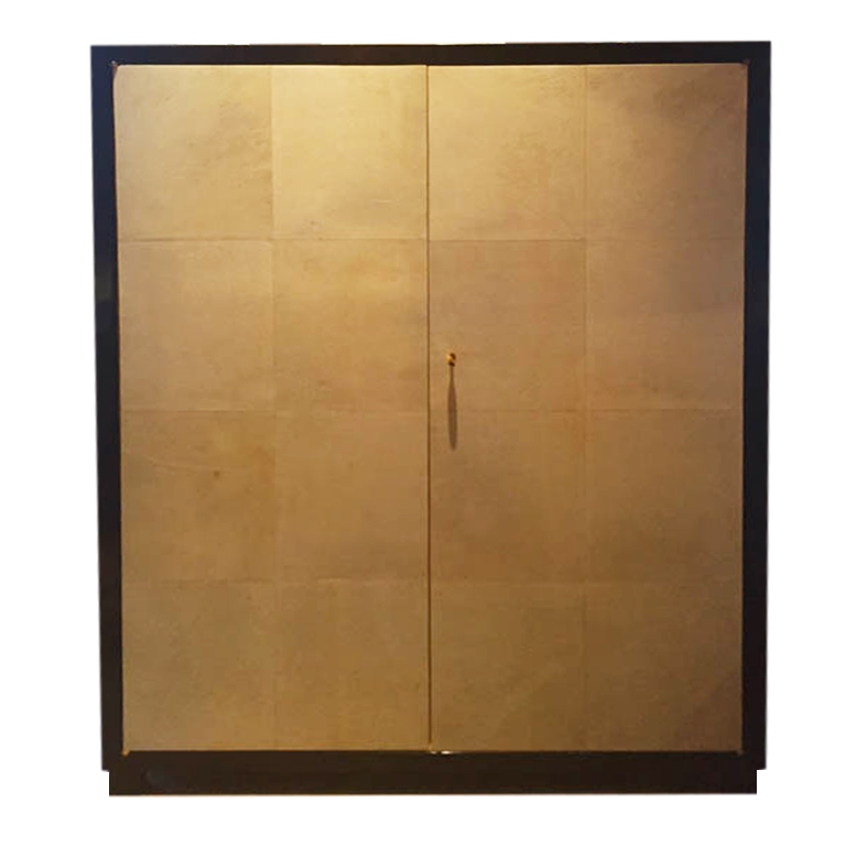 Mobile in pergamena e legno ebanizzato - Furniture in parchment and ebanaized wood